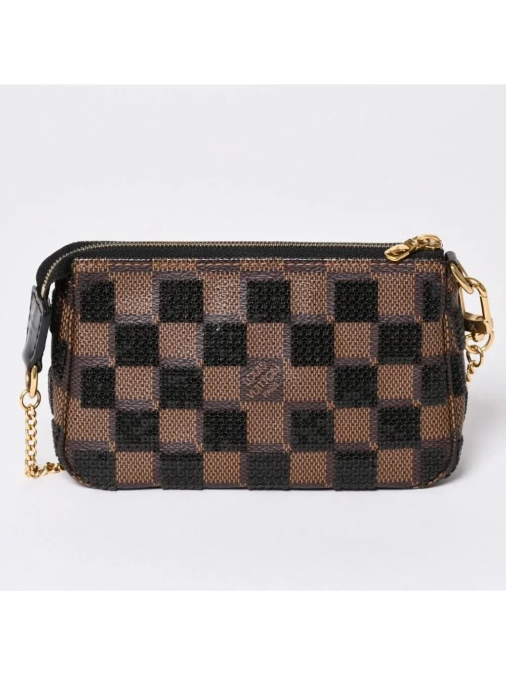 Louis Vuitton Monogram Mini Pochette Accessoires Damier Payette Sequins Pouch